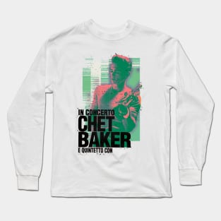 Chet Baker tour graphic Long Sleeve T-Shirt